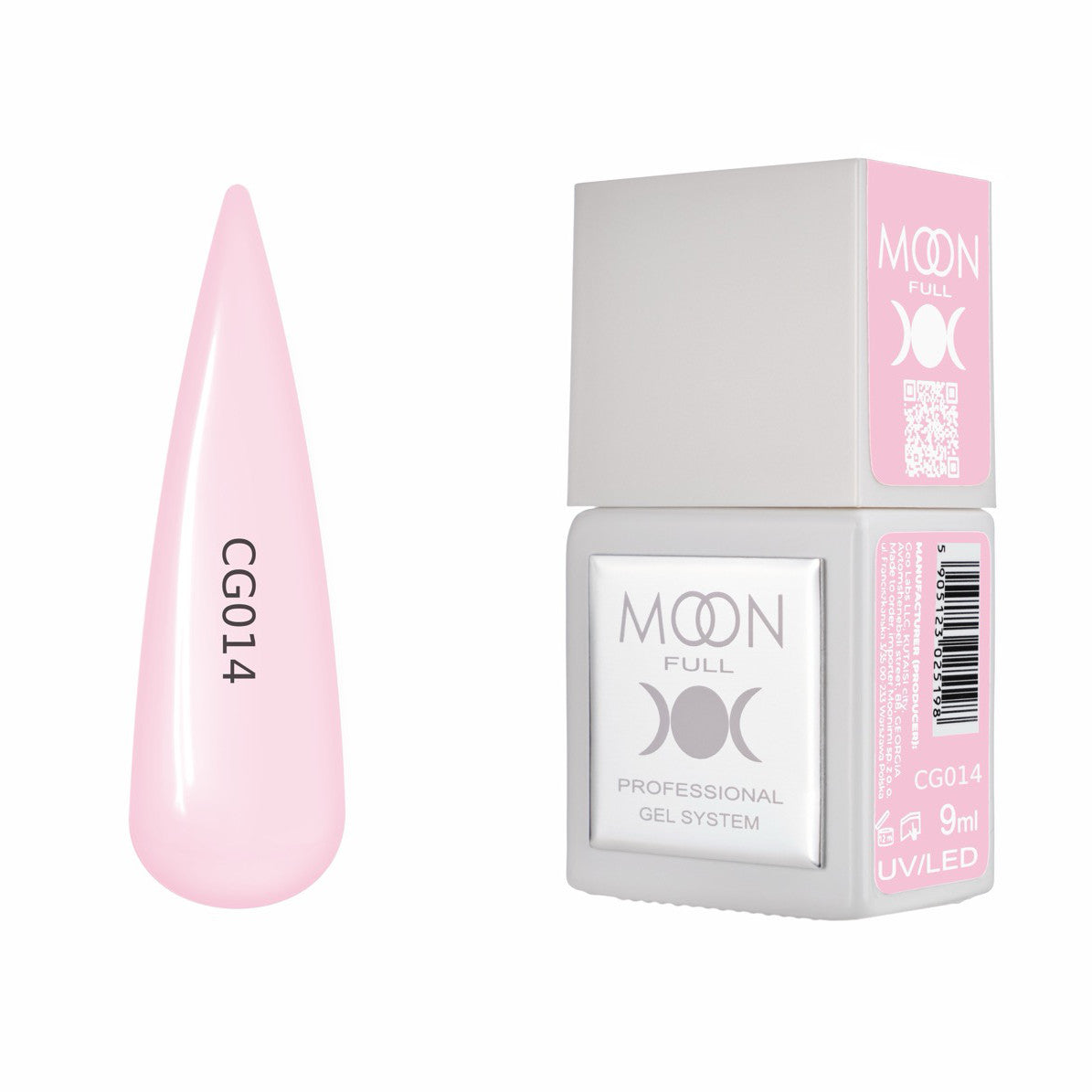 Moon Full Color Gel Polish 9 ml №CG014 – Rosa-Zart, UV-Gel-Lack