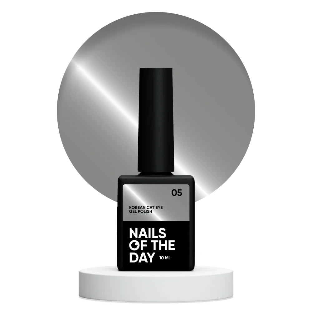 NAILSOFTHEDAY Korean cat eye 05 - grauer Gellack Katzenauge, 10ml