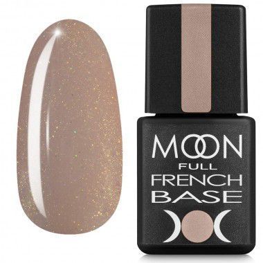 Moon Full Base French №13 – Professionelle beige Camouflage Base mit Schimmer für French, 8 ml
