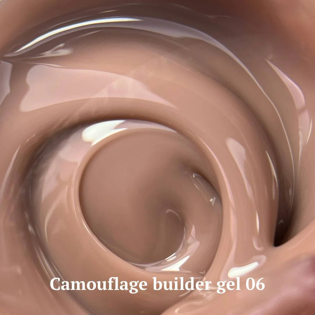 NAILSOFTHEDAY Camouflage Builder Gel 06 – braunes camouflierendes Aufbaugel für Nägel, 30g
