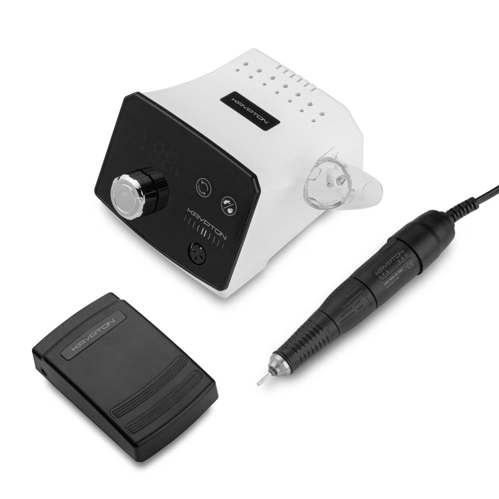 KRYPTON II XPS-350 Nagel- und Pediküre-Fräser (70 W, 35.000 U/min, Weiß) – professionelles Gerät für die Nagelpflege