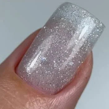 NAILSOFTHENIGHT Sparkle Builder Gel 01 – silbernes reflektierendes Aufbaugel, 15ml