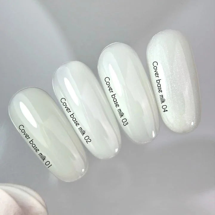 Nailsoftheday Cover base NEW Formula milk 01 - durchsichtiger Kaltmilch-Camouflage-Unterlack für Nägel, 10 ml
