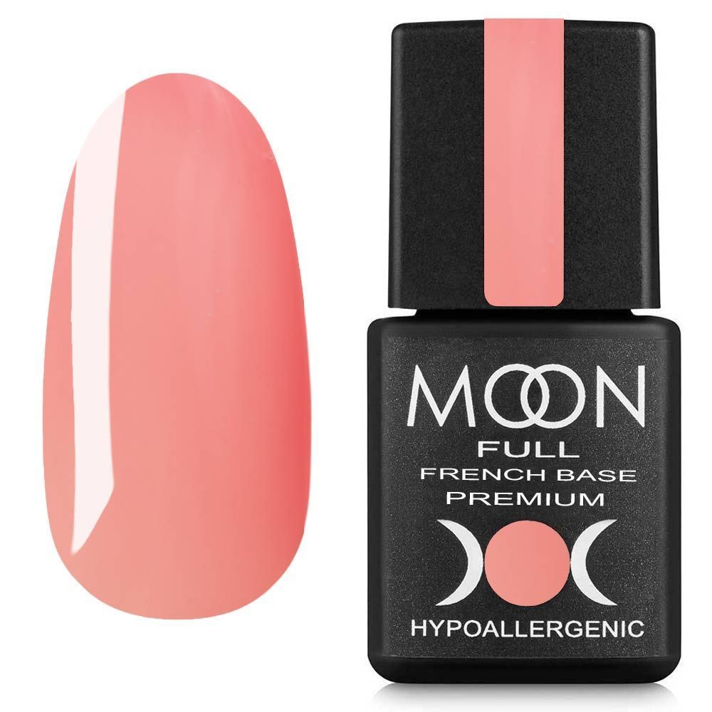 Moon Full French Base Premium №26 – Professionelle dunkelrosafarbene camouflierende Base, 8 ml