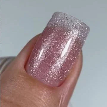 NAILSOFTHENIGHT Sparkle Builder Gel 06 – pfirsichfarbenes reflektierendes Aufbaugel, 15ml