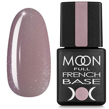 Moon Full Base French №18 – Professionelle dunkelbeige Camouflage Base mit Schimmer für French, 8 ml