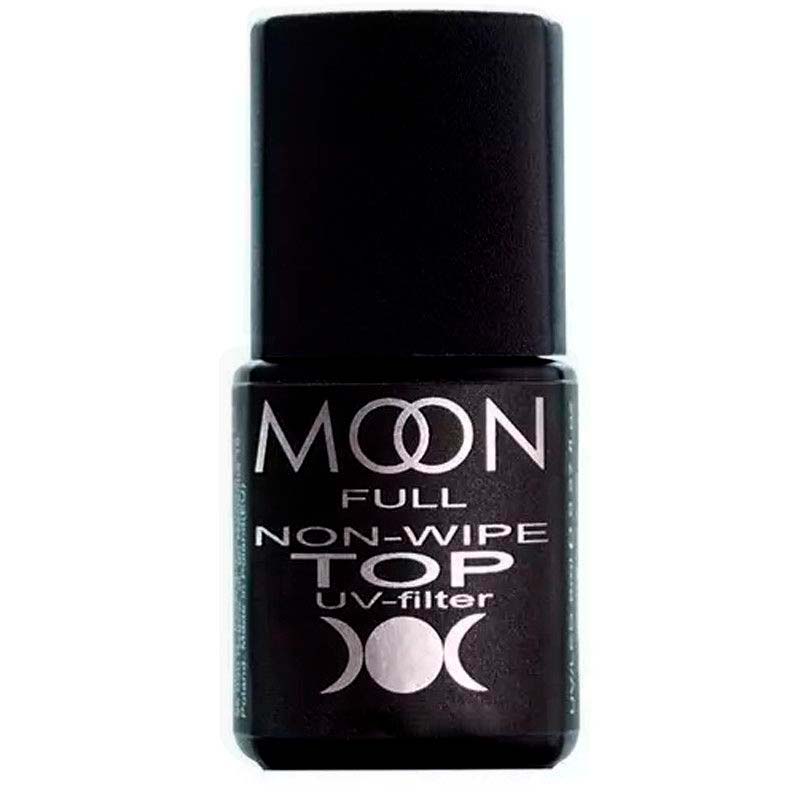 Moon Full Top Non‑Wipe mit UV‑Filter – Top Coat ohne klebrige Schicht, 8 ml