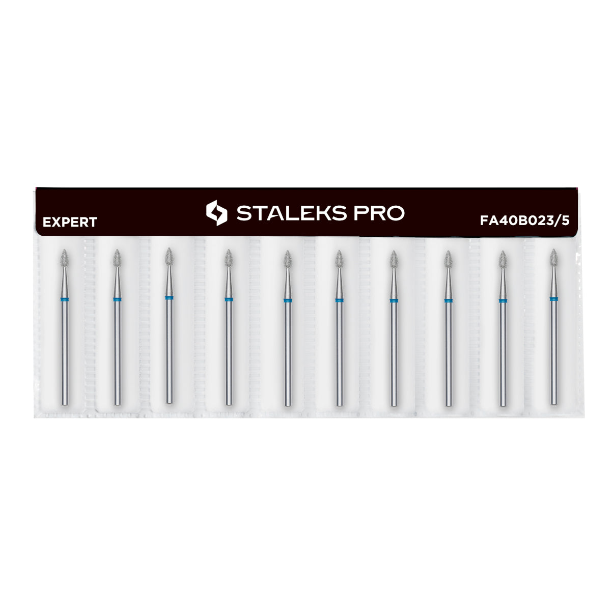 Staleks EXPERT Diamantfräse "Tropfen" Blau, Durchmesser 2.3 Mm / Arbeitsteil 5 Mm