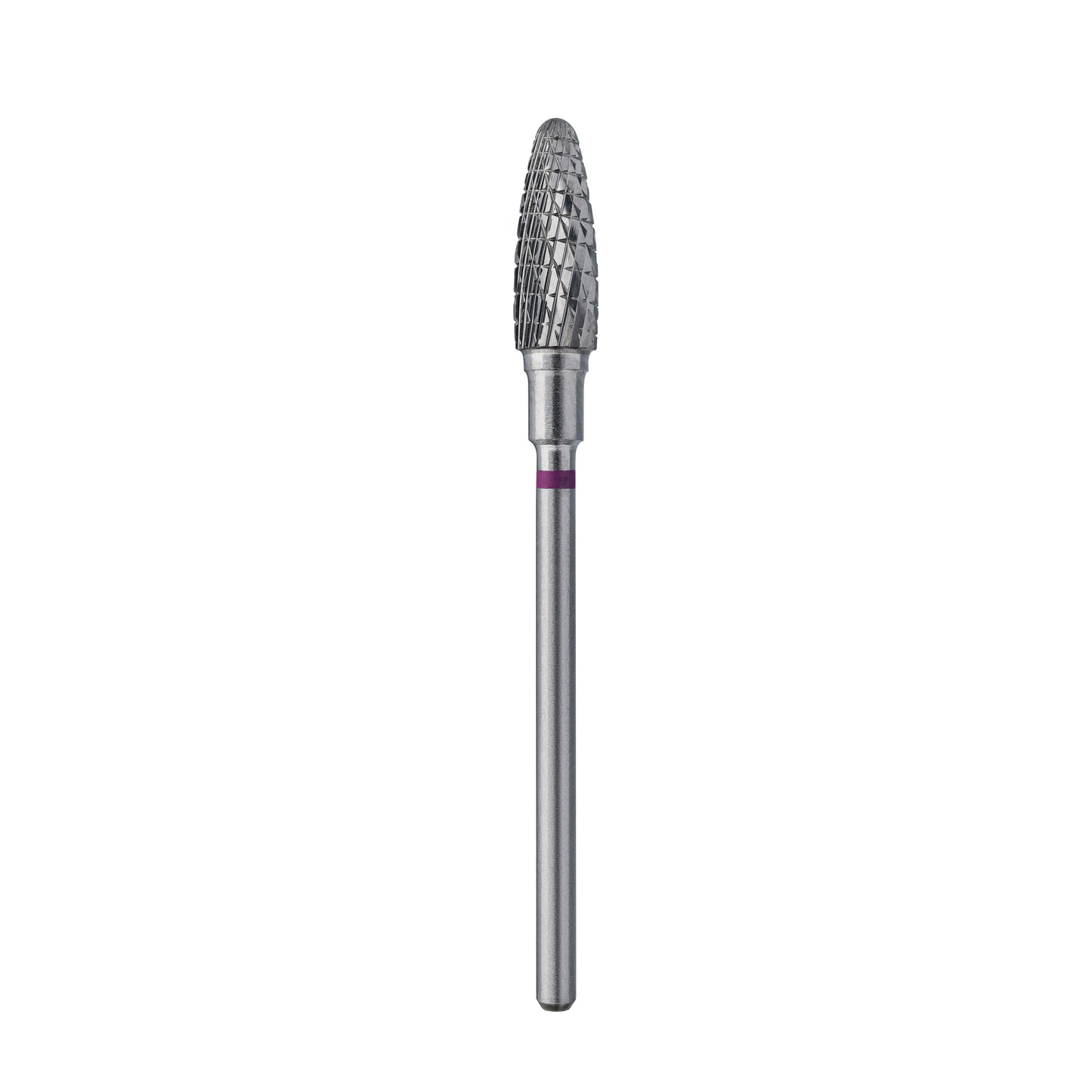 Staleks Hartmetallfräse „Mais“ Lila – langlebiger Profi Fräskopf 5 mm, Arbeitsteil 13 mm, Hartmetall Fräser für präzise Nagelmodellage und Nagelstudio