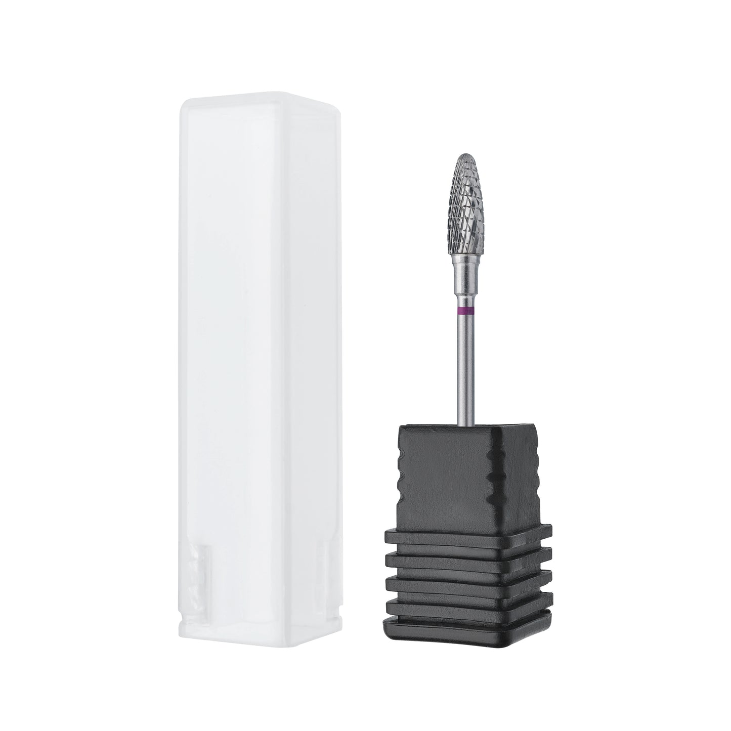 Staleks Hartmetallfräse „Mais“ Lila – langlebiger Profi Fräskopf 5 mm, Arbeitsteil 13 mm, Hartmetall Fräser für präzise Nagelmodellage und Nagelstudio