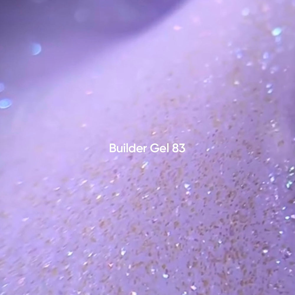 NAILSOFTHEDAY Builder gel 83 - lila Aufbaugel mit Perleffekt für Nägel, 15g