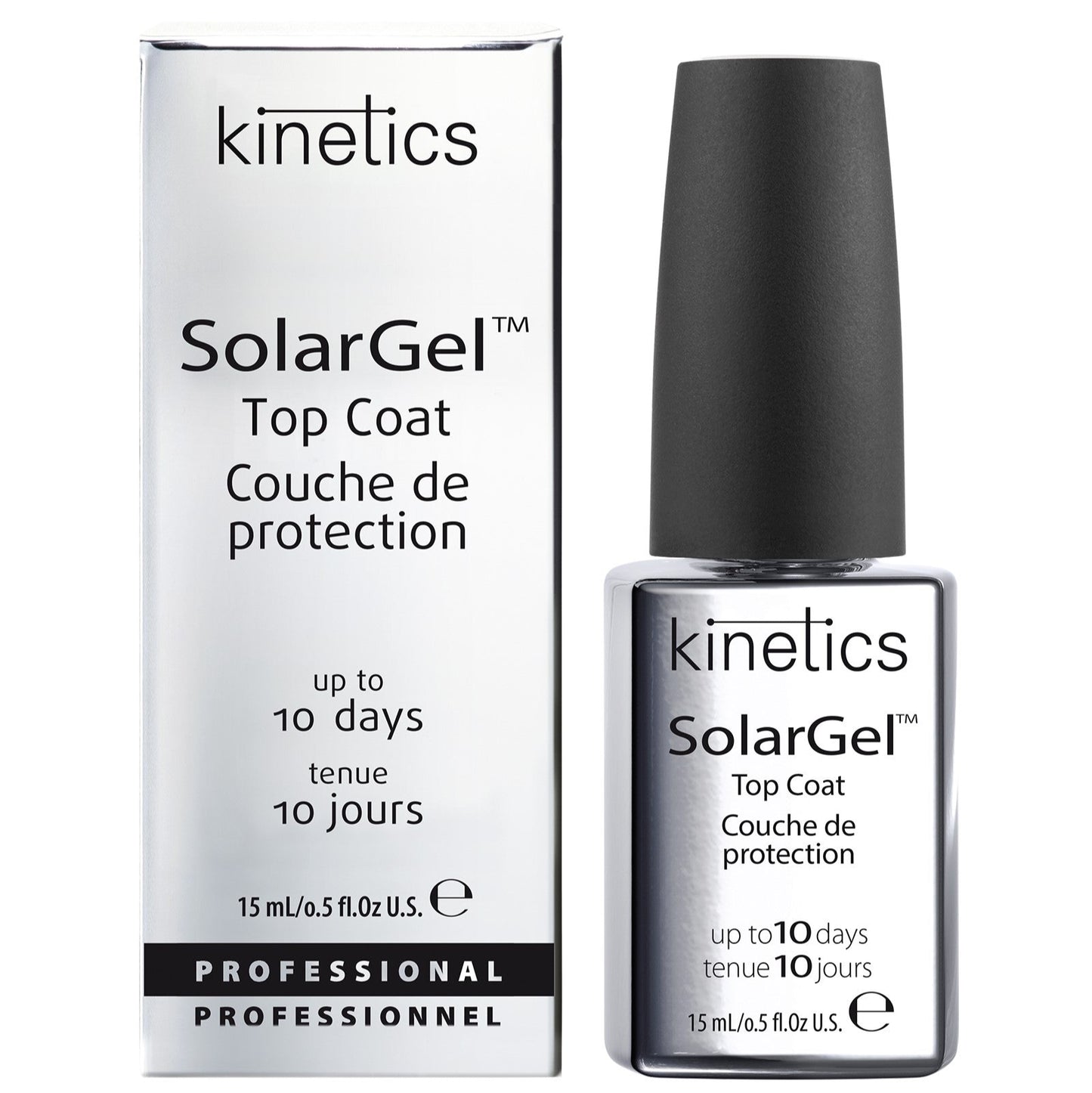 Kinetics SolarGel Top Coat 15ml – SolarGel Überlack für langanhaltenden Glanz