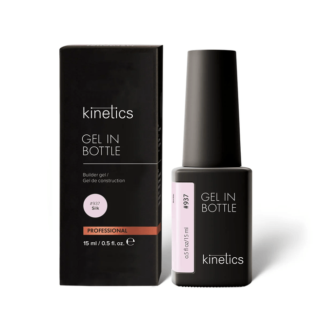 Kinetics Gel in Bottle Silk #937 15ml – Flüssiges Gel zur Nagelverstärkung, beige-rosé Nude-Ton