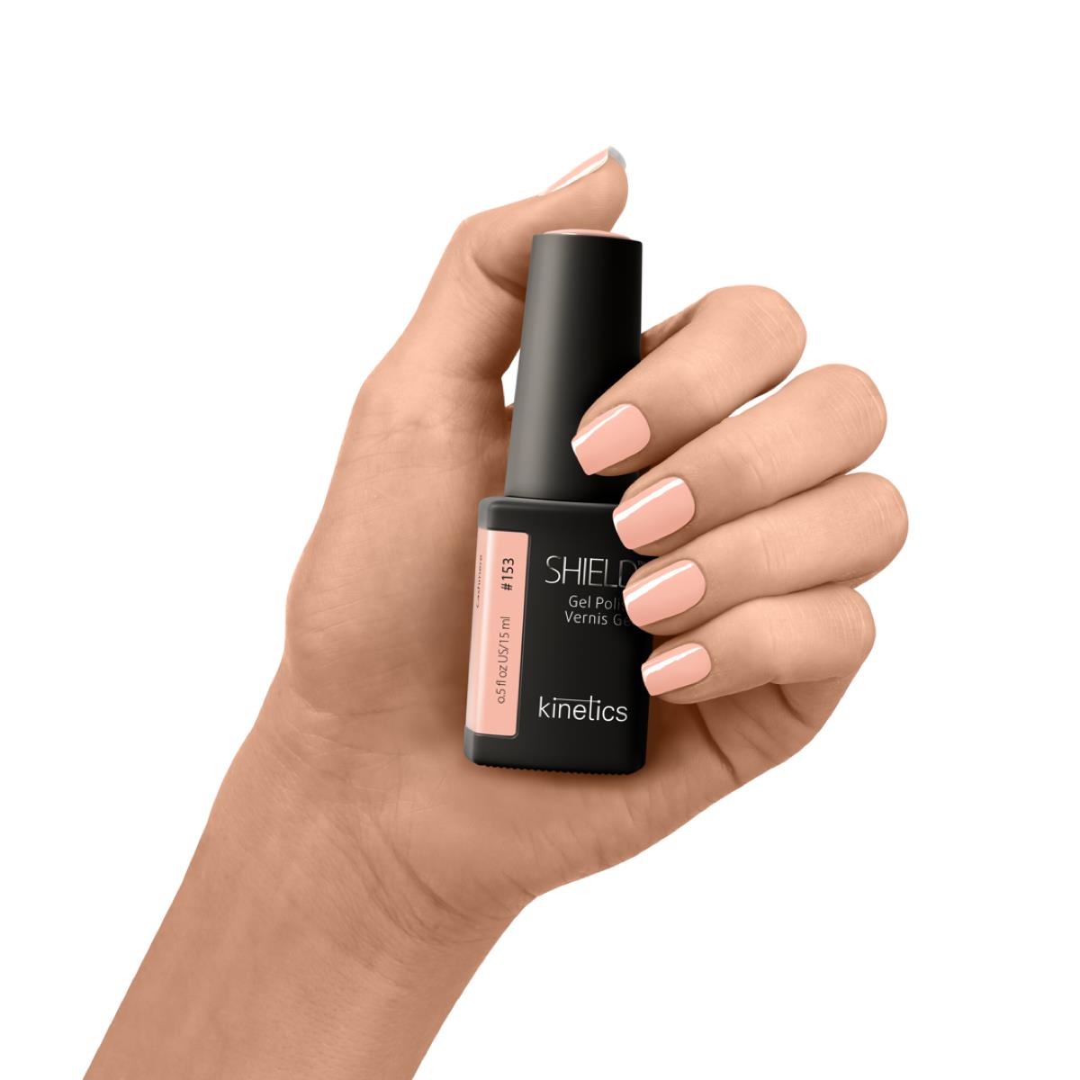 Kinetics Shield Gel Polish #153 CASHMERE - персиковый беж UV гель-лак, HEMA-frei, 15мл