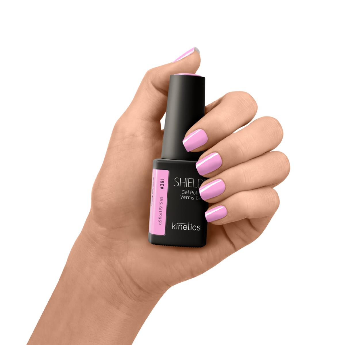 Kinetics Shield Gel Polish #381 READY, SET, SNOW – Candy‑Pink UV-Gellack, HEMA-frei, 15ml