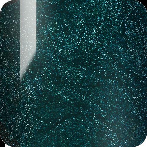 Kinetics SHIELD Gel Polish #419 EXTRAVAGANZA 15 мл – зелёный гель-лак с шиммером без HEMA