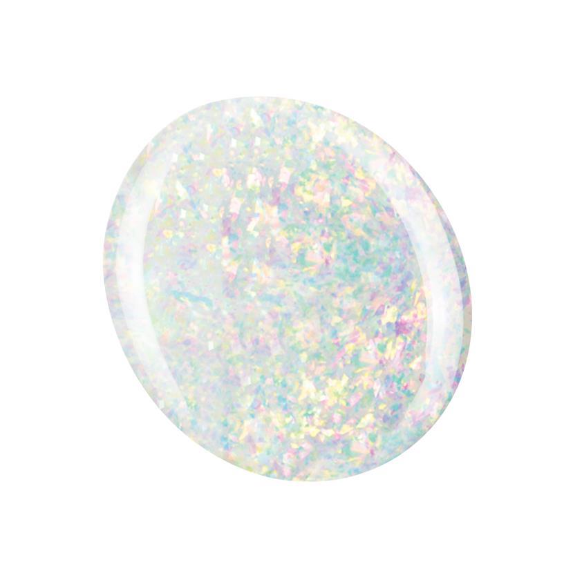 Kinetics SHIELD Gel Polish #445 UNICORN TEARS 15ml – UV Nagellack Clear mit Crystal Flakes, HEMA‑frei