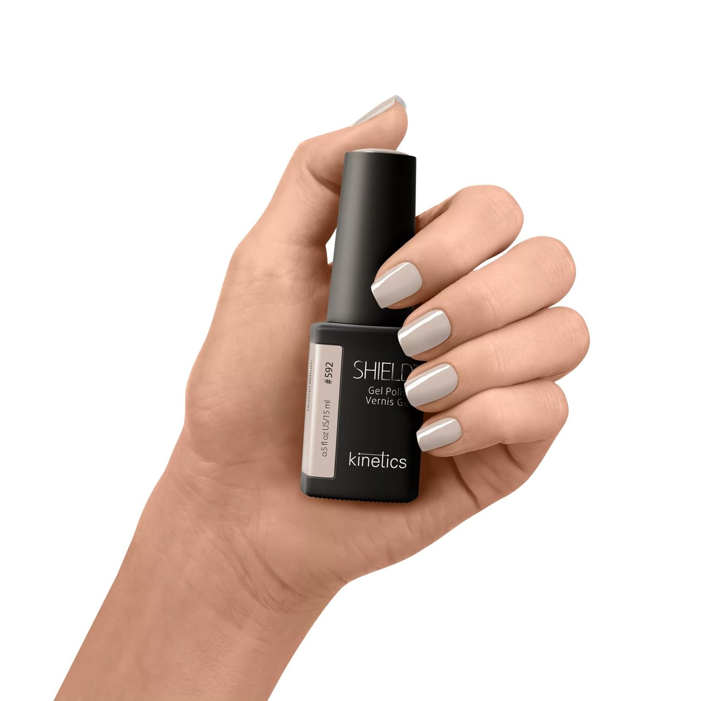 Kinetics SHIELD Gel Polish #592 HUMAN NATURE 15ml – UV Nagellack in zartem Nude-Rosa, HEMA‑frei