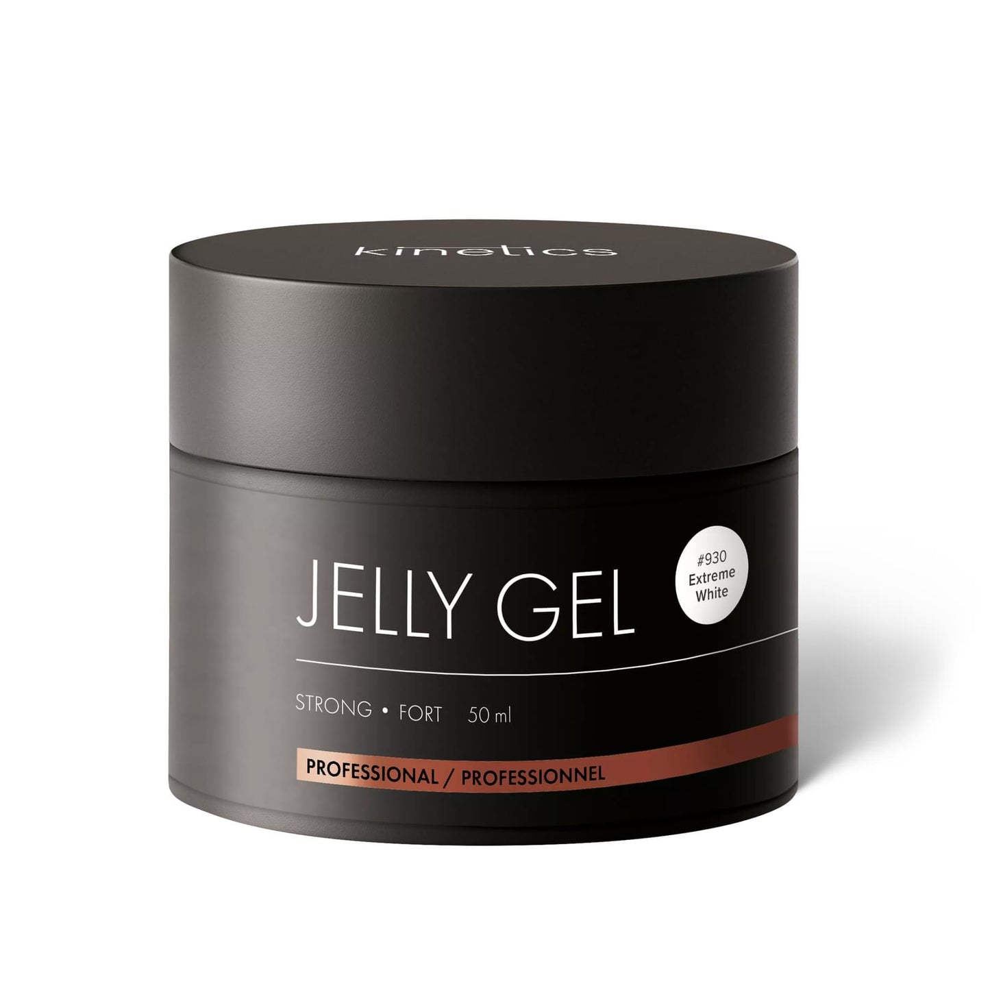Kinetics Jelly Gel Strong #930 Extreme White – Ultrastarkes Builder Gel in Reinweiß für French Nails 50ml