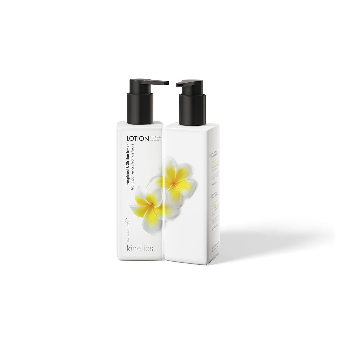 Kinetics Hand- & Körperlotion Frangipani & Sizilianische Zitrone 250ml – feuchtigkeitsspendend mit frischem, zitrischem Duft