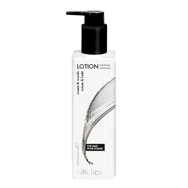Kinetics Hand- & Körperlotion Ocean & Woods 250ml – erfrischend, Unisex, mit fruchtig-holzigem Duft