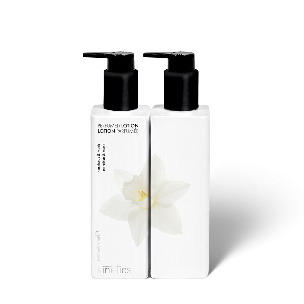 Kinetics Hand- & Körperlotion Narcissus & Musk 250ml – orientalischer Duft mit Narzisse, Sandelholz und weißem Moschus