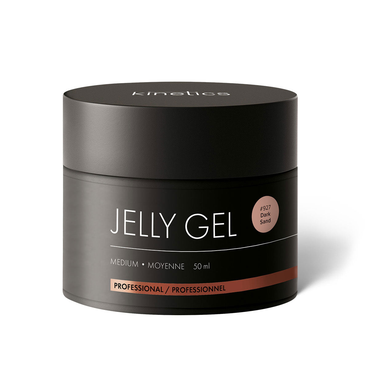 Kinetics Jelly Gel Medium Dark Sand #927 – Formstabiles Builder Gel in Sandbeige 50ml