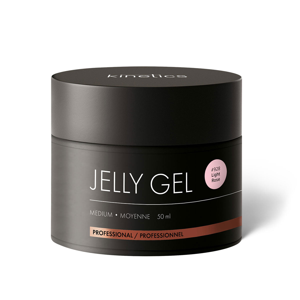 Kinetics Jelly Gel Medium Light Rose #928 – Formstabiles Builder Gel in zartem Rosé 50ml