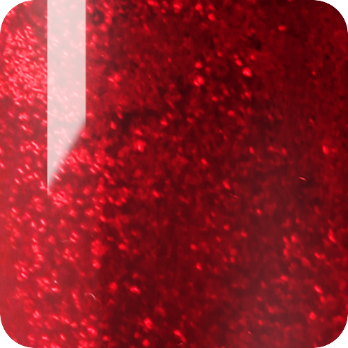 Kinetics Nail Polish SolarGel #025 RASPBERRY BERET 15 ml – klassischer Nagellack in himbeer-rubinroter Farbe mit Glitzer