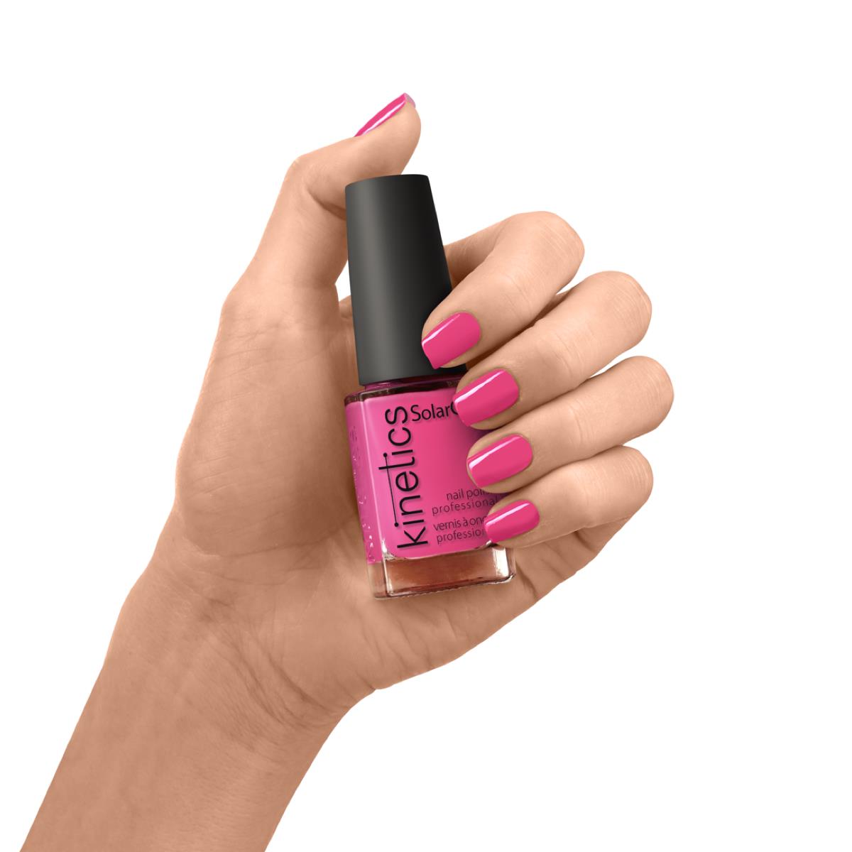 Kinetics Nail Polish SolarGel #066 HOT SPOT 15 ml – klassischer Nagellack in Himbeer-Pink