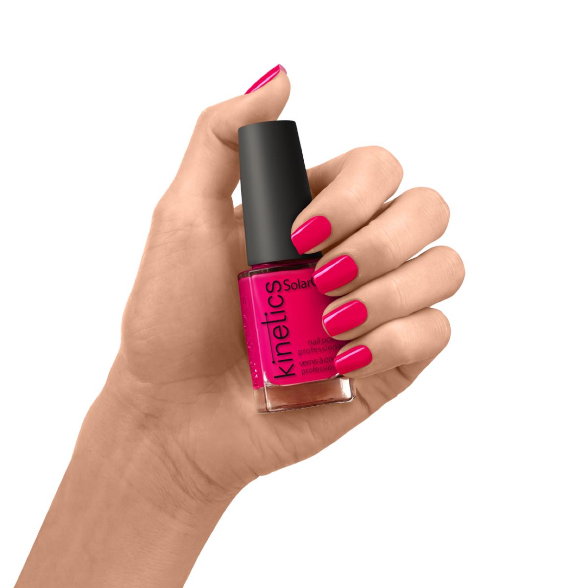 Kinetics Nail Polish SolarGel #073 SWEET SMELL OF SUCCESS 15 ml – klassischer Nagellack in lebendigem Rosé-Rot