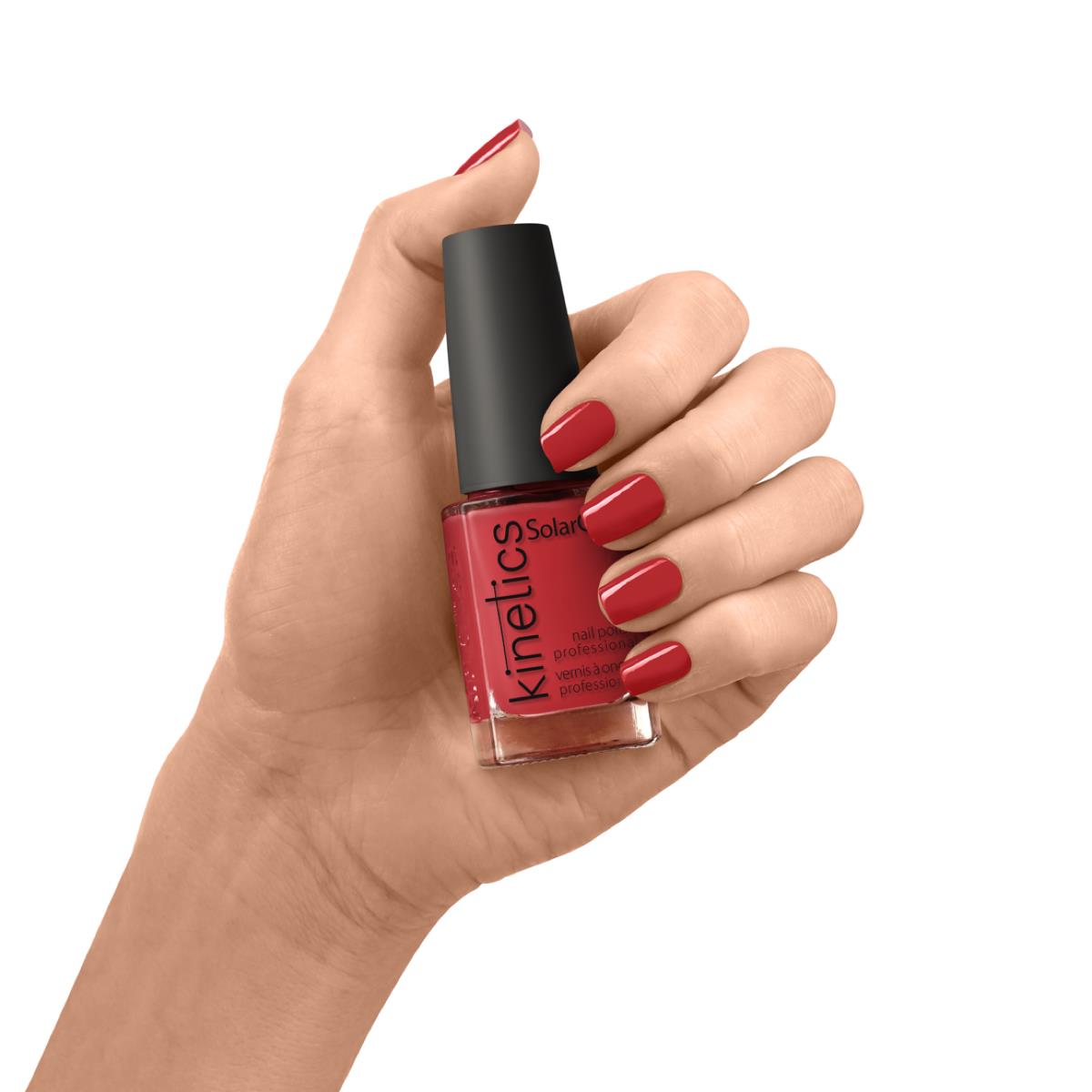 Kinetics Nail Polish SolarGel #076 BONNIE RED 15 ml – klassischer Nagellack in klassischem Rot