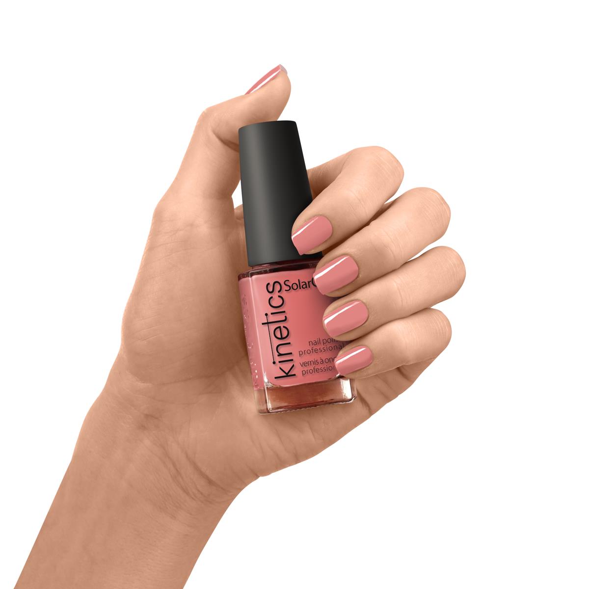 Kinetics Nail Polish SolarGel #160 DEMURE 15 ml – klassischer Nagellack in zartem Rosé-Nude