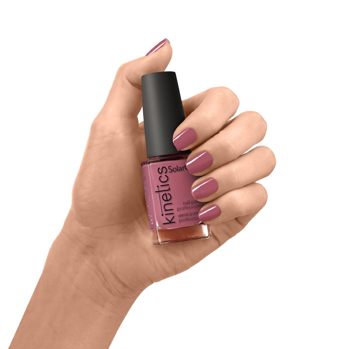 Kinetics Nail Polish SolarGel #204 PURSE 15 мл – классический лак для ногтей в оттенке маув-фиолетовый
