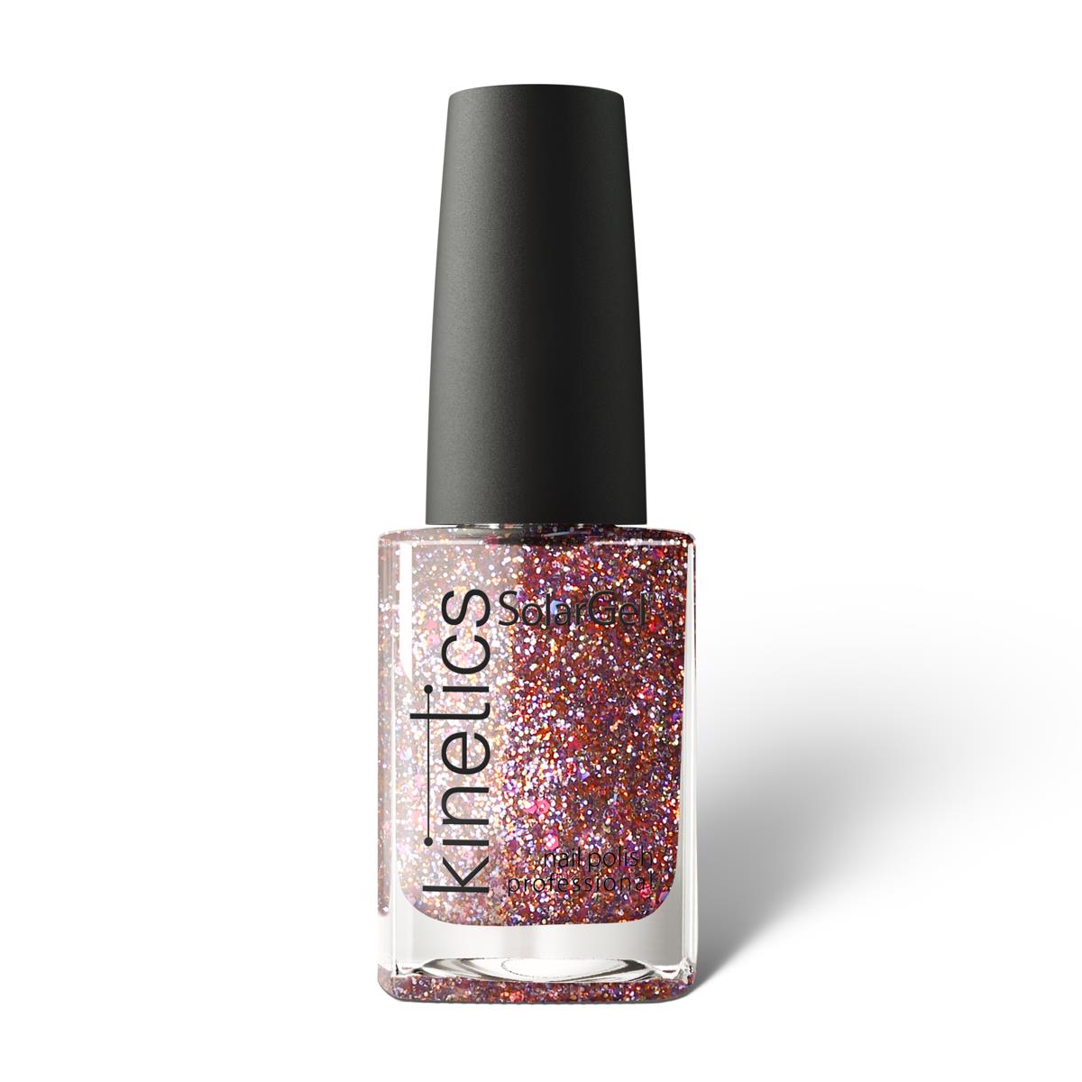 Kinetics Nail Polish SolarGel #303 STARDUST 15 ml – klassischer Nagellack in Roségold-Glitzer