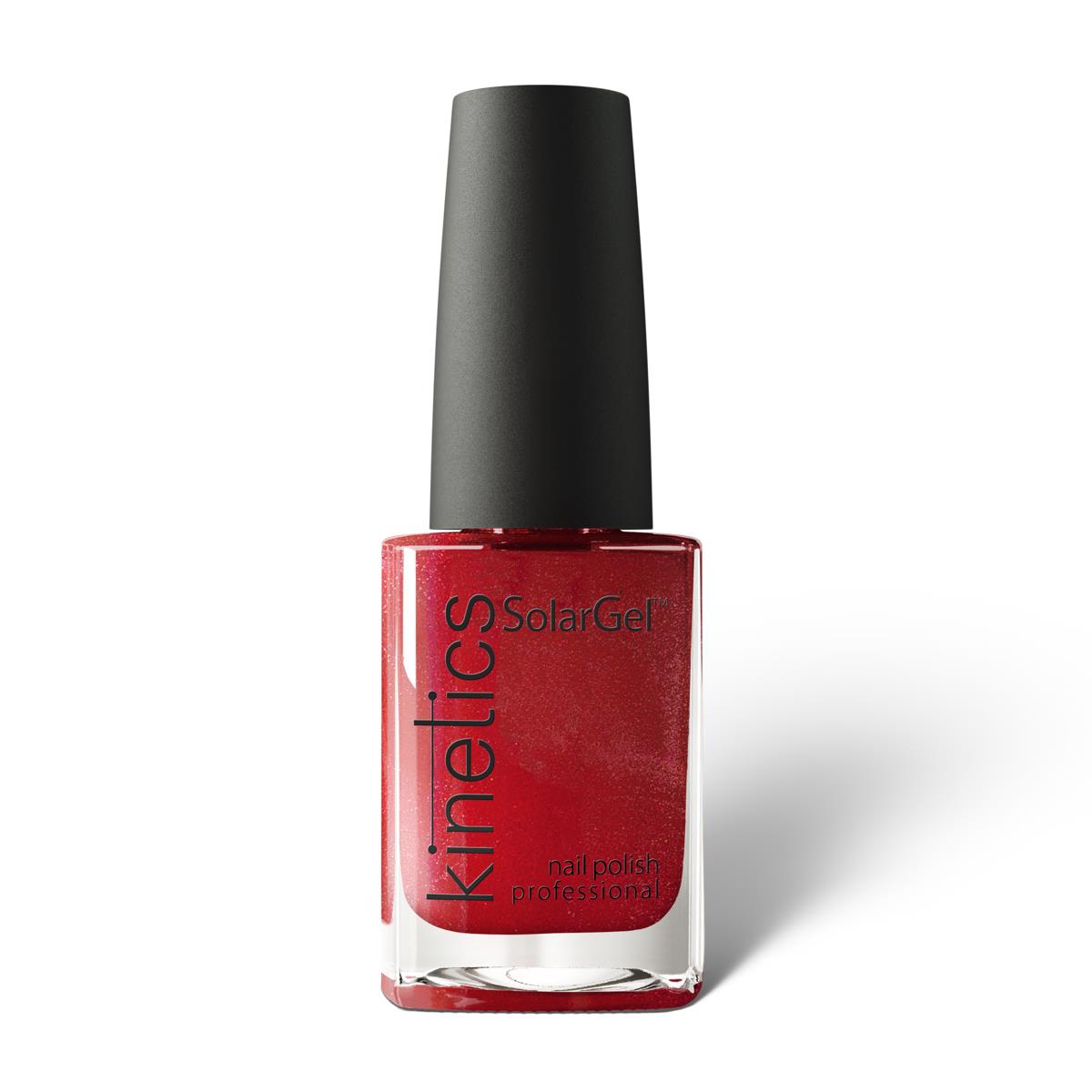 Kinetics Nail Polish SolarGel #448 REBEL HEART 15 ml – klassischer Nagellack in tiefem Bordeaux mit Schimmer