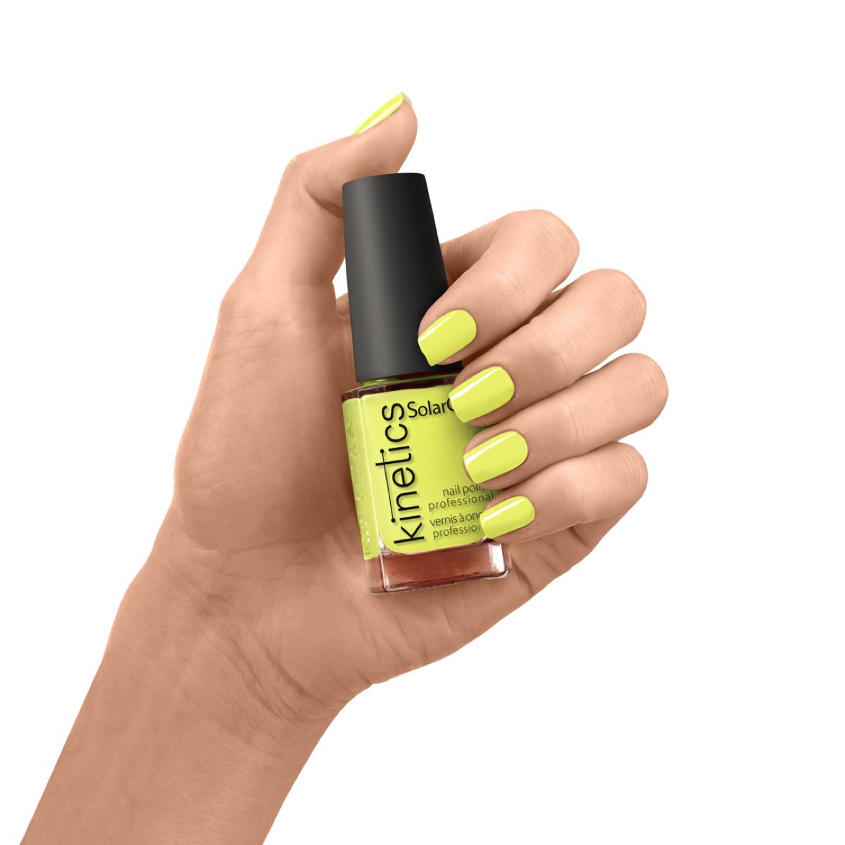 Kinetics Nail Polish SolarGel #461 ELECTRA 15 ml – klassischer Nagellack in leuchtendem Neon-Gelb