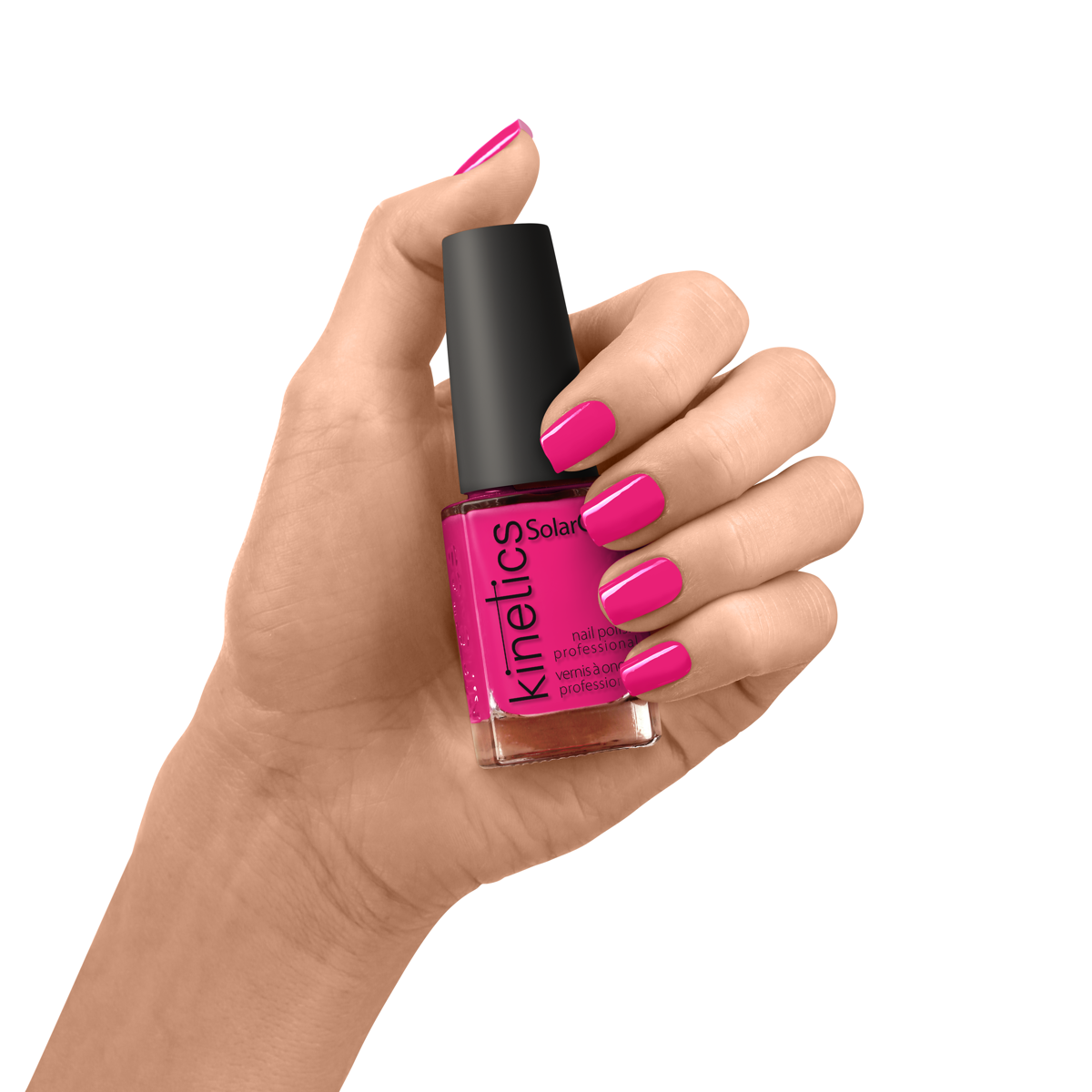 Kinetics Nail Polish SolarGel #498 WILD FUCHSIA 15 ml – klassischer Nagellack in dunklem Neonrosa