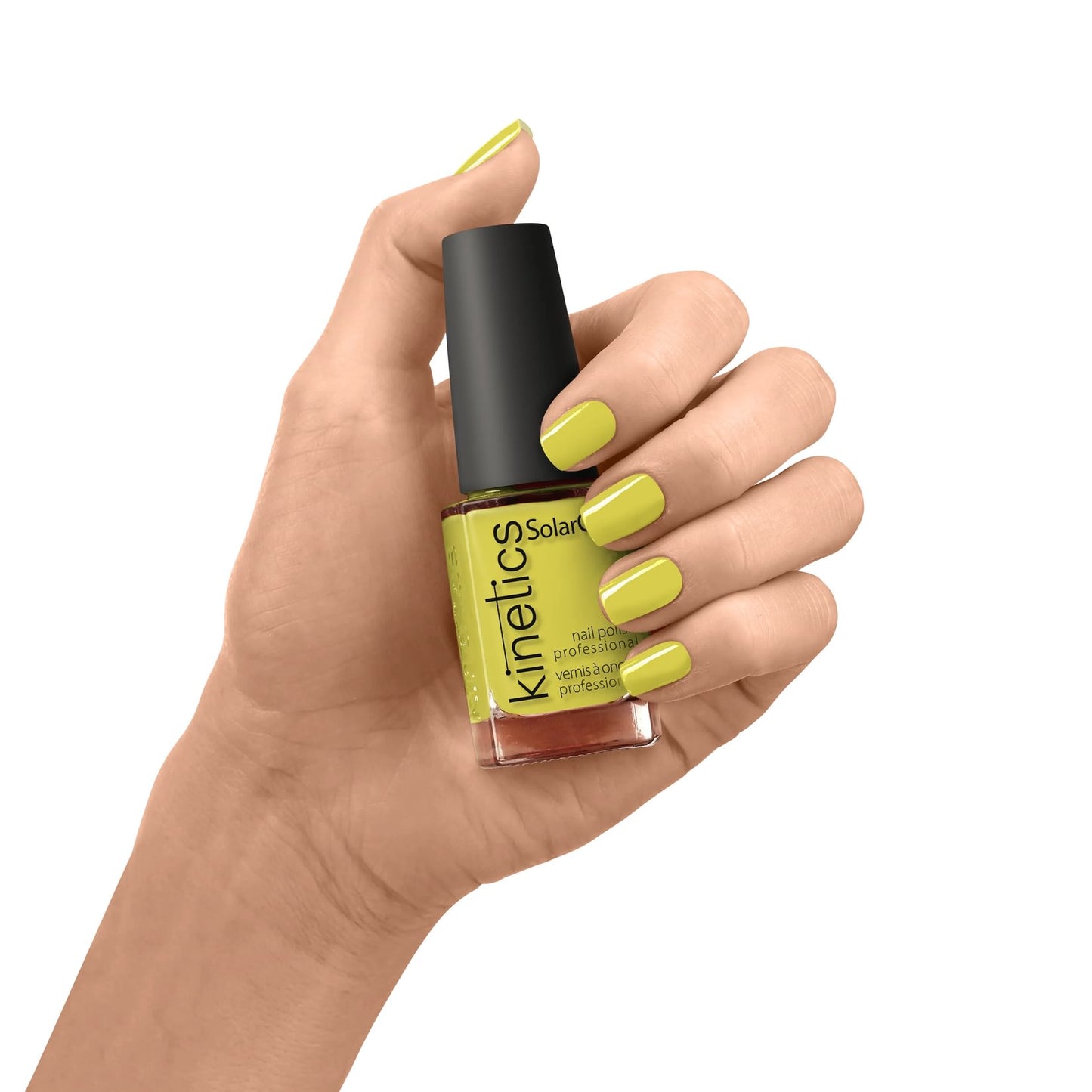Kinetics Nail Polish SolarGel #613 REJOICE 15 ml – klassischer Nagellack in leuchtendem Neon-Limettengrün