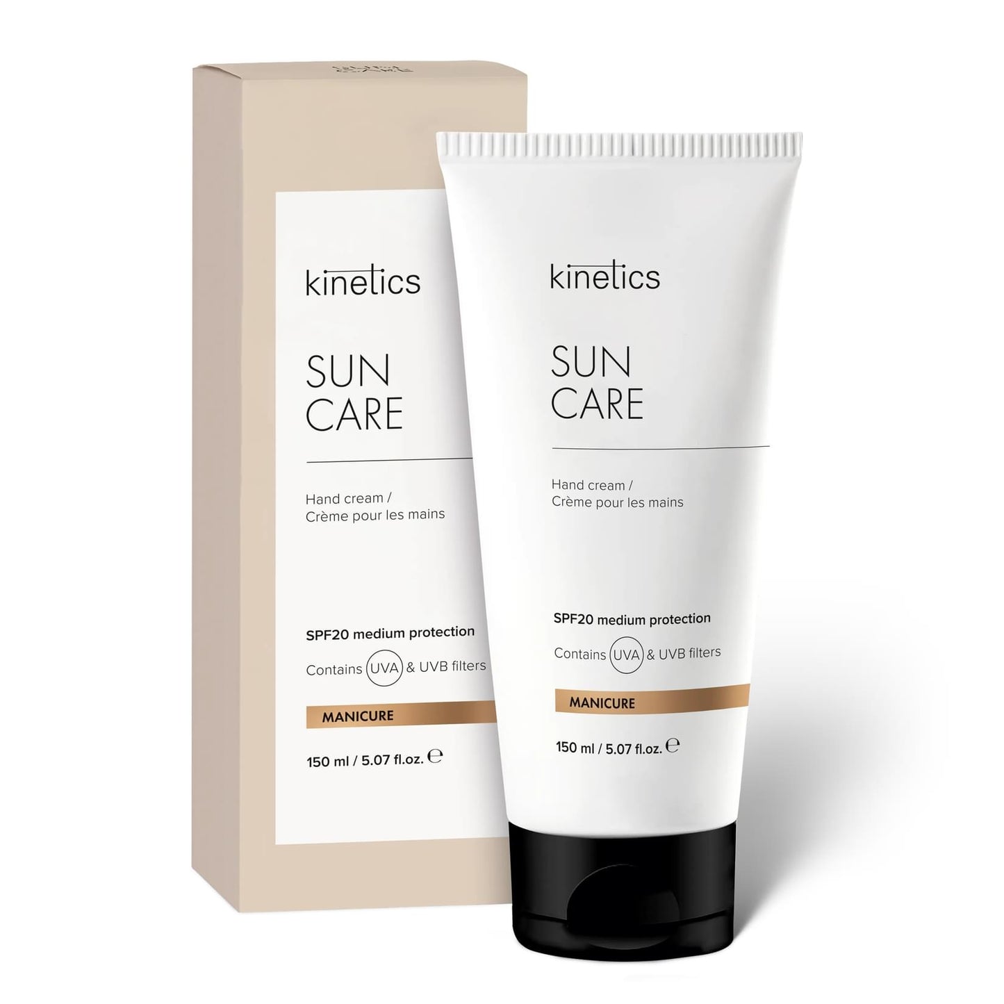 Kinetics Professional Handcreme SUN CARE SPF20 – MITTLERER SCHUTZ, 150 ml