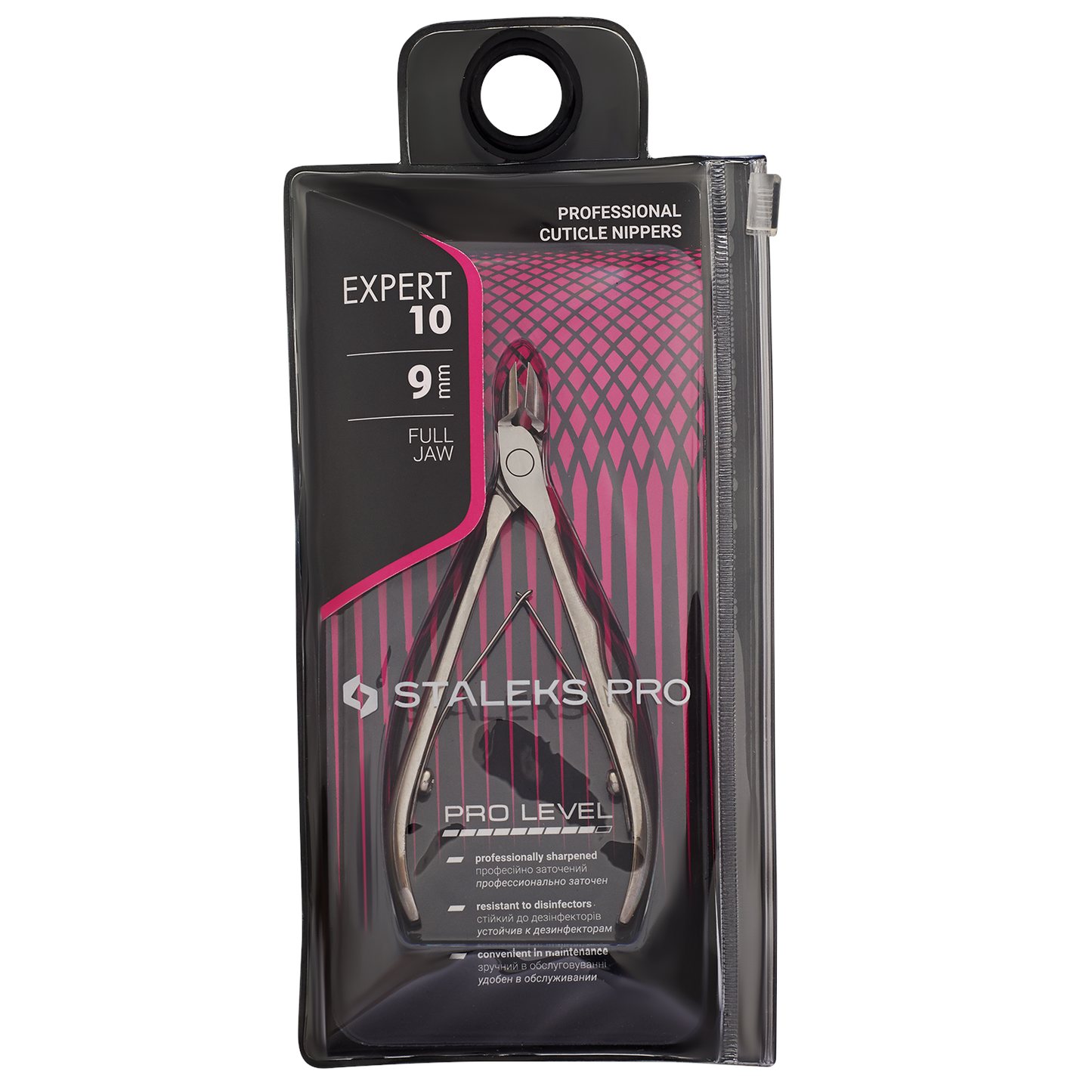 Staleks Expert 10 9mm Professionelle Nagelhautzange - räziser Schnitt & Rutschfester Griff