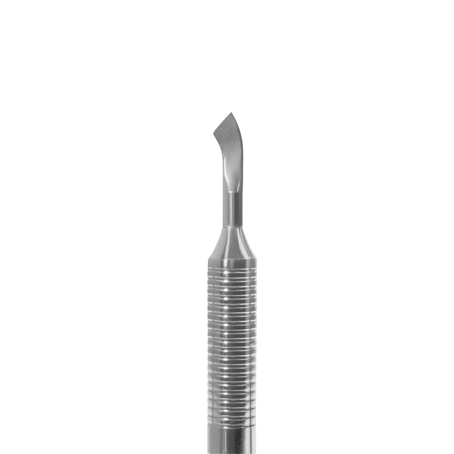 Маникюрная полая лопатка Staleks EXPERT 100 TYPE 4.2 — узкий скруглённый пушер и отогнутая лопасть для кутикулы