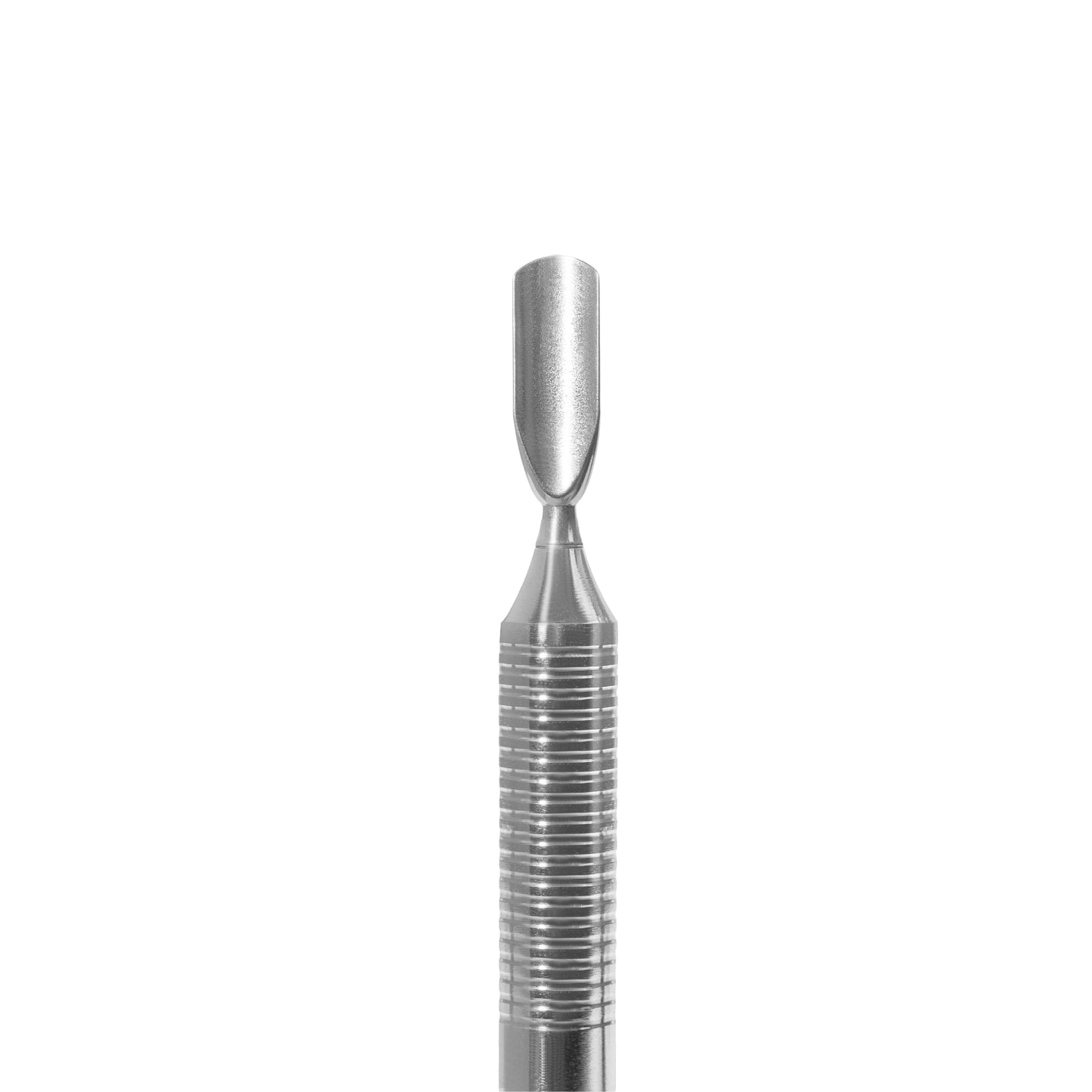Маникюрная полая лопатка Staleks EXPERT 100 TYPE 4.2 — узкий скруглённый пушер и отогнутая лопасть для кутикулы