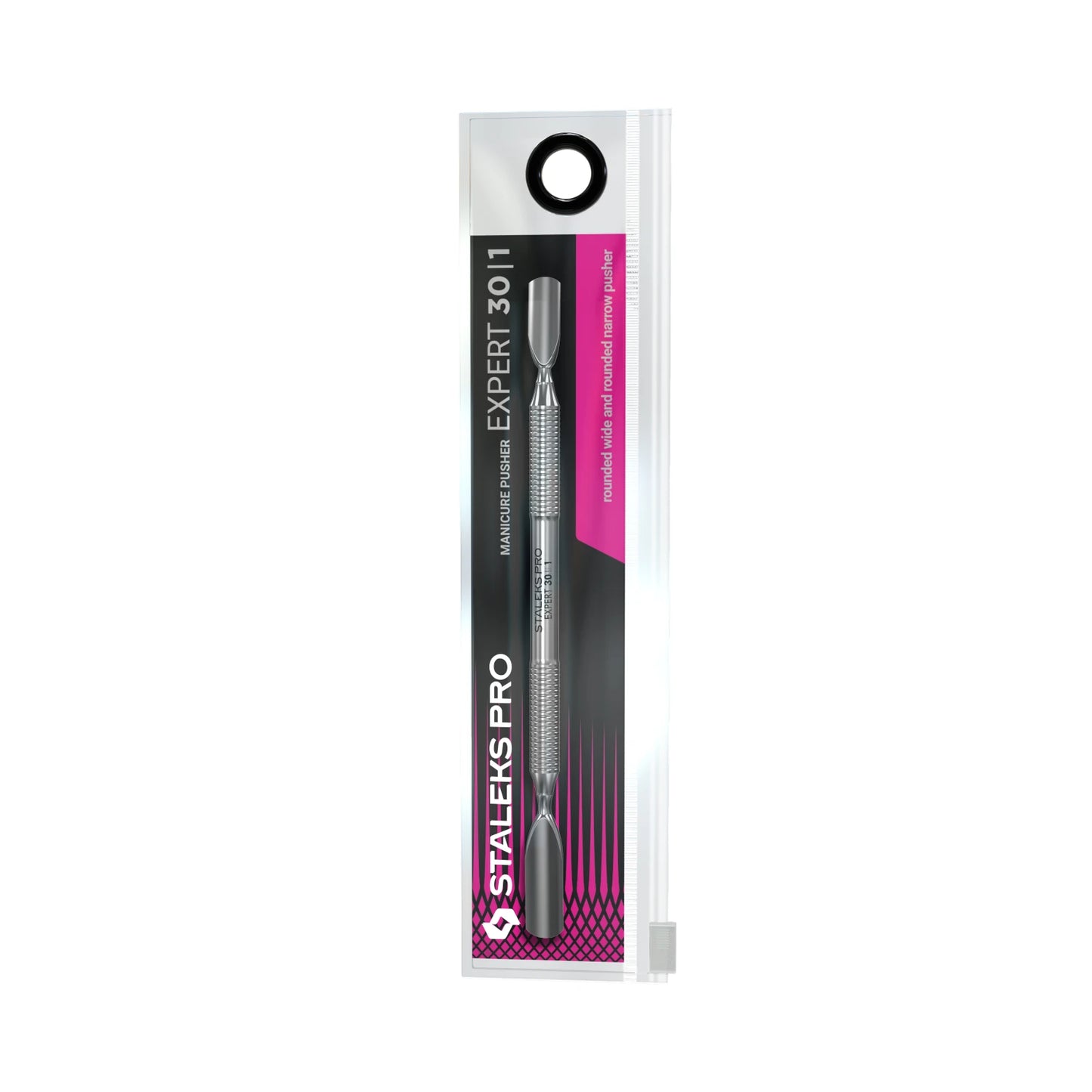 Nagelhautschieber Staleks Pro EXPERT 30 TYPE 1 – Doppelseitig, Edelstahl, ideal für Maniküre & Pediküre
