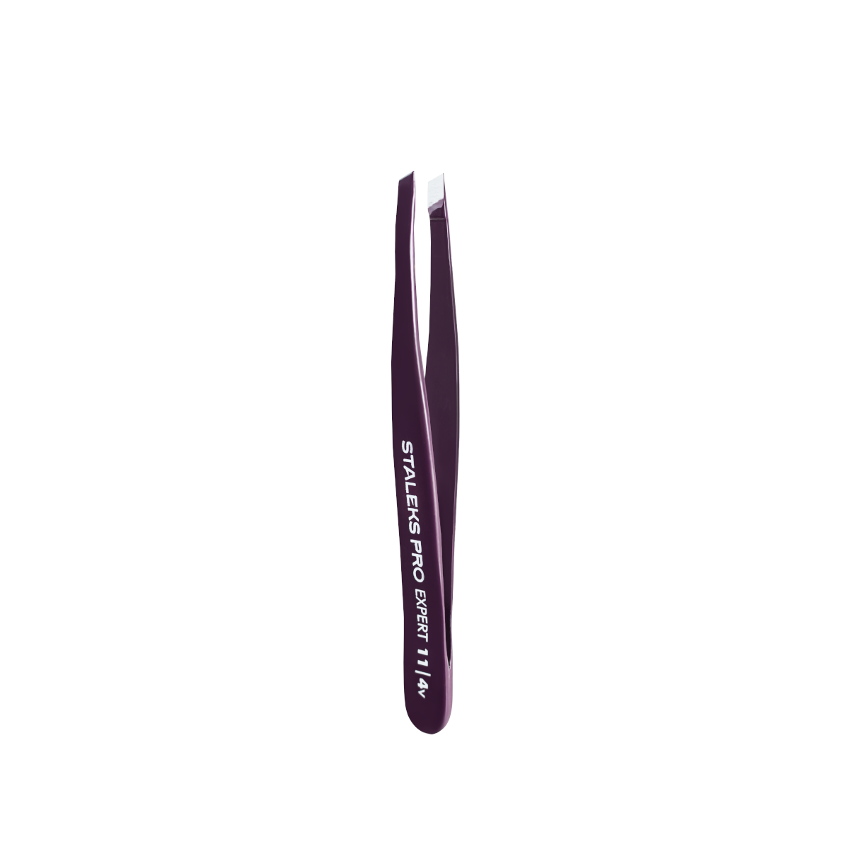 Staleks Pro Expert 11 Type 4v Augenbrauenpinzette – schmal und abgeschrägt, in Lila
