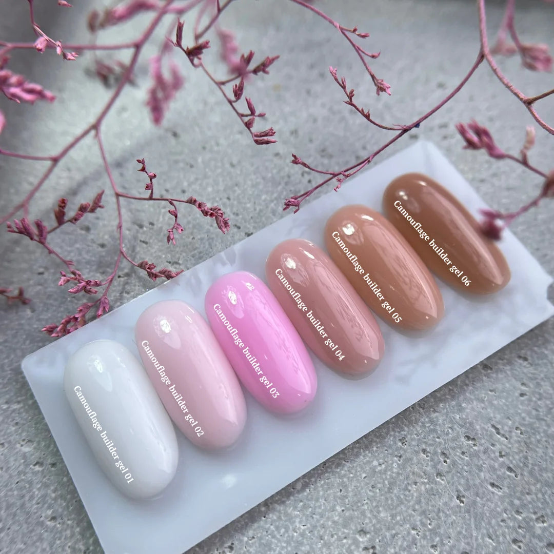 NAILSOFTHEDAY Camouflage Builder Gel 06 – braunes camouflierendes Aufbaugel für Nägel, 30g