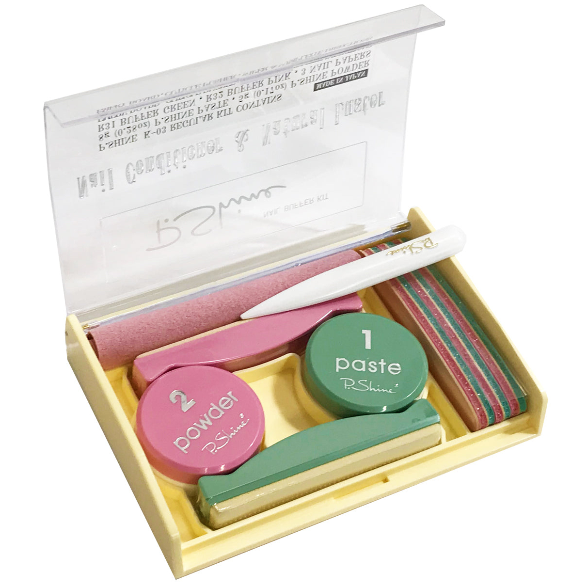P.Shine Japanisches Maniküre-Set – Professionelles Nagelpflege-Set für natürliche Stärke und Glanz