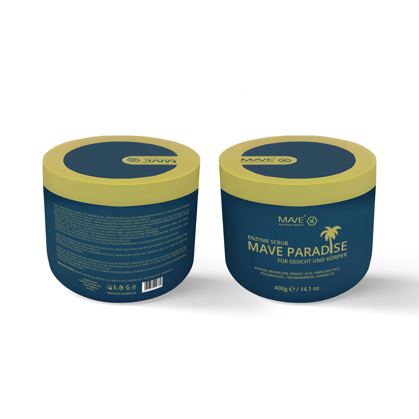 MAVE Enzyme Scrub 400g – Spa Peeling für Gesicht & Körper