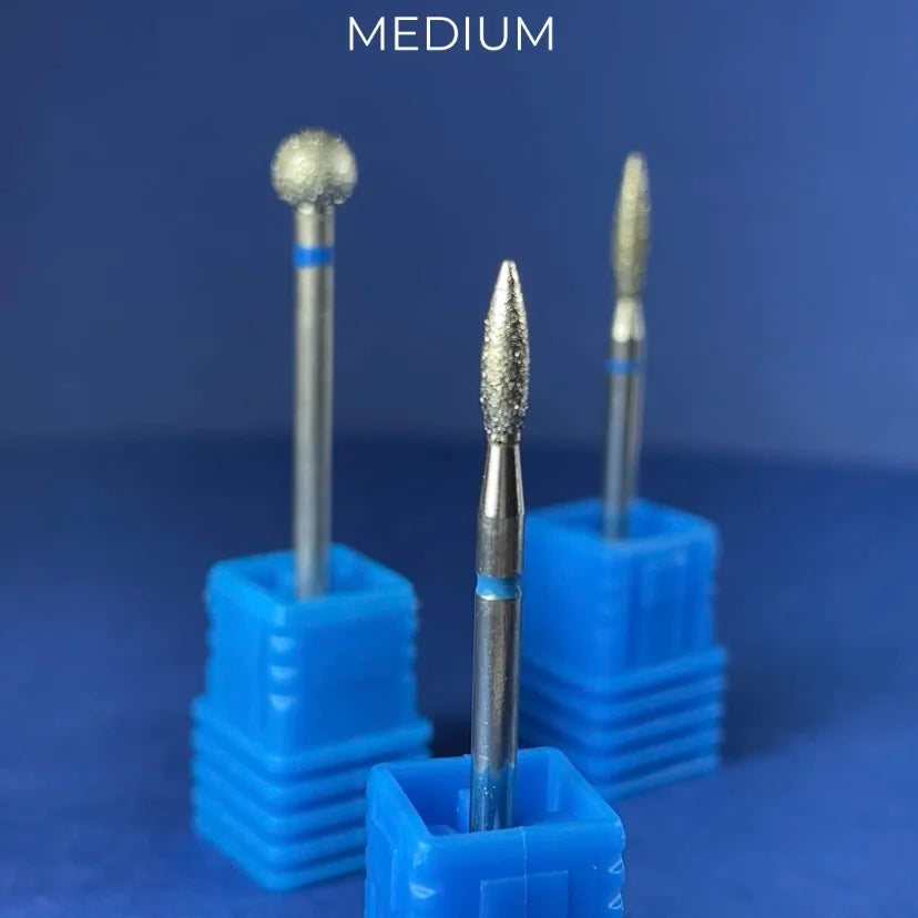 NAILSOFTHEDAY Diamantfräser „Kugel“ Blau 5×4,8 mm – Bit zur Nagelhaut- und Hautbehandlung