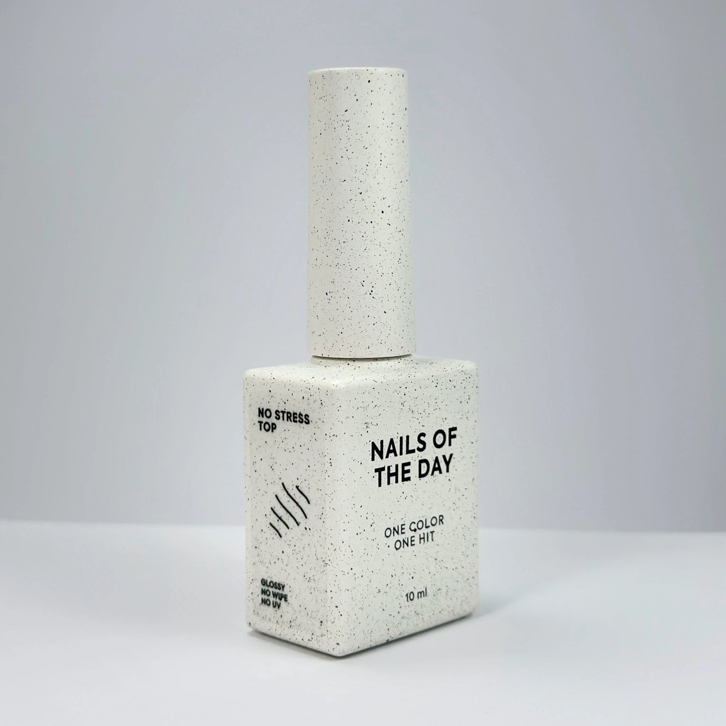 NAILSOFTHEDAY No stress top no wipe - глянцевый топ без липкого слоя и без уф-фильтров, топ АНТИЦАРАПКА, 10 мл